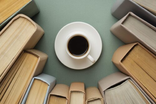 creative-composition-with-different-books-cup-cofee